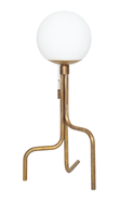 Strapatz bordslampa, råmässing/opal 49cm