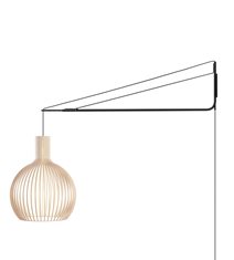 Varsi 1000 förlängningsarm, svart 130-1700cm
