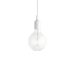 E27 Pendel LED takupphäng, vit