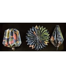 Vera julgranskulor 3-pack, Strawberry Thief Blå