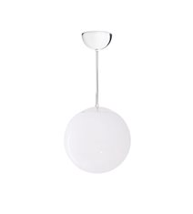 Glob taklampa fast höjd, krom/blankt opalglas 35cm