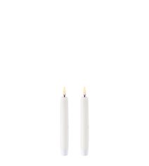Kronljus LED i paraffinvax, vit H:15cm 2-pack