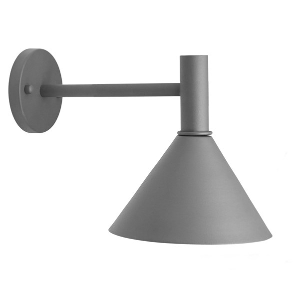 MiniTripp fasadlampa, grå 30cm