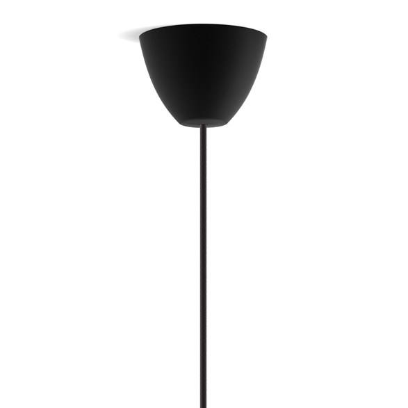 Lamptop round, mattsvart 11,7cm