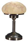 AUGUST bordlampa, antik/beige Ø18cm