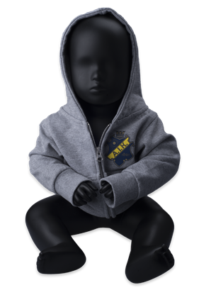 Ziphood grå sköld baby H17