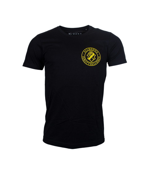 T-shirt svart rund märke, litet