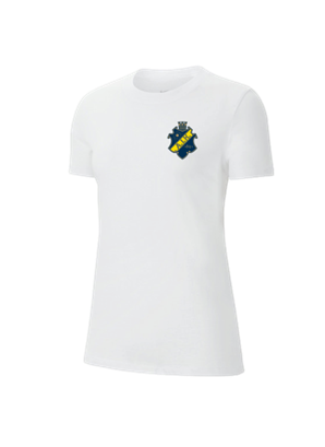 NIKE T-SHIRT LITEN SKÖLD VIT