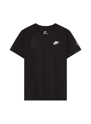 NIKE T-SHIRT SVART SKRUVDOBB - DAM
