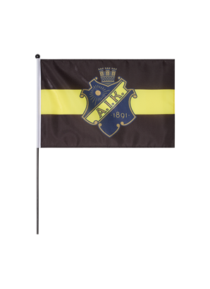 HANDFLAGGA SKÖLD - SVART