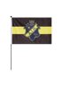 HANDFLAGGA SKÖLD - SVART
