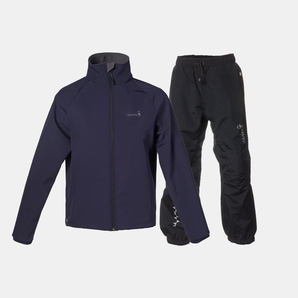 ISBJÖRN Paket: Thunder Vindfleece & SPLASH Regnbyxor