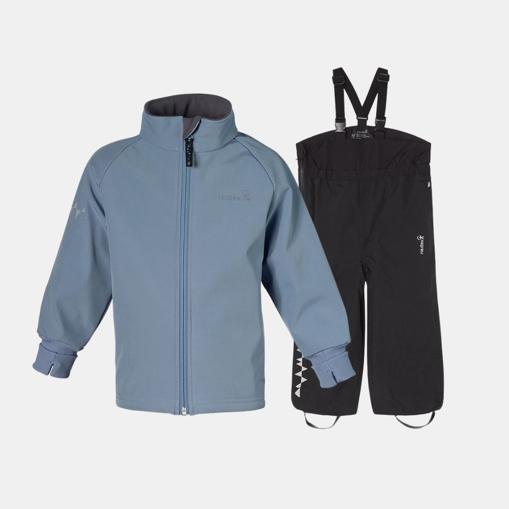 ISBJÖRN Paketpreis: THUNDER Softshelljacke & PENGUIN Regenhose