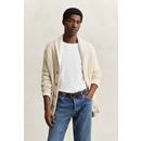 COTTON LINEN TEXTURED CARDIGAN