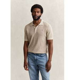 GANT MICRO TEXTURED COTTON SS POLO