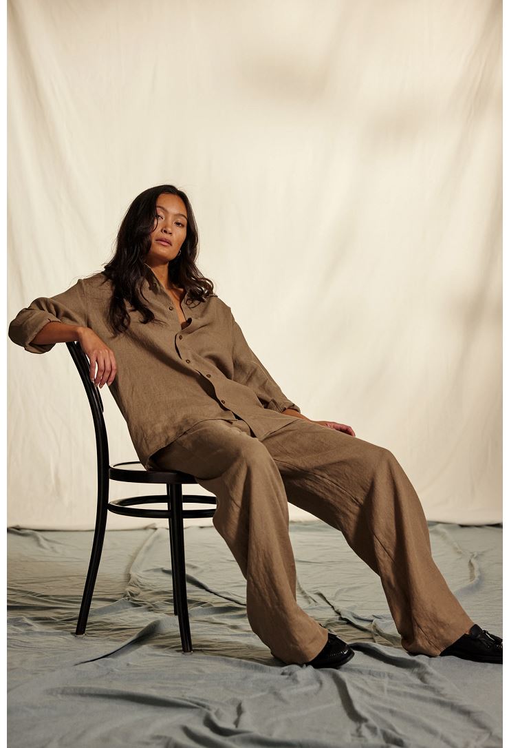 BEVERLY PANT LINEN
