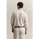 REG LINEN VISCOSE STRIPE SHIRT