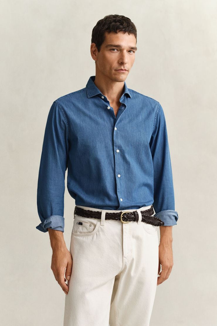 REG INDIGO TWILL SHIRT