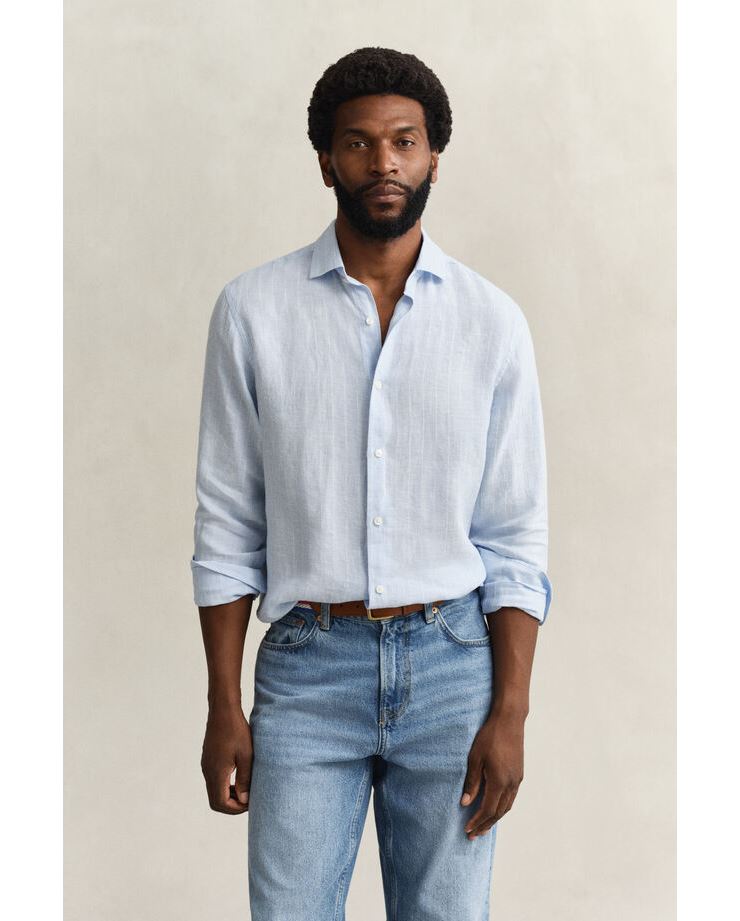 REG LINEN STRIPE SHIRT