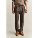 WOOL HERRINGBONE SUIT PANTS
