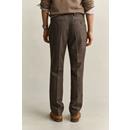 WOOL HERRINGBONE SUIT PANTS