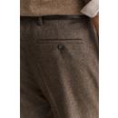 WOOL HERRINGBONE SUIT PANTS