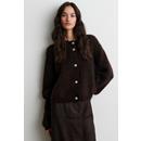 Andrea Knit Rib LS Cardigan