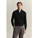 EXTRAFINE MERINO WOOL HALF ZIP