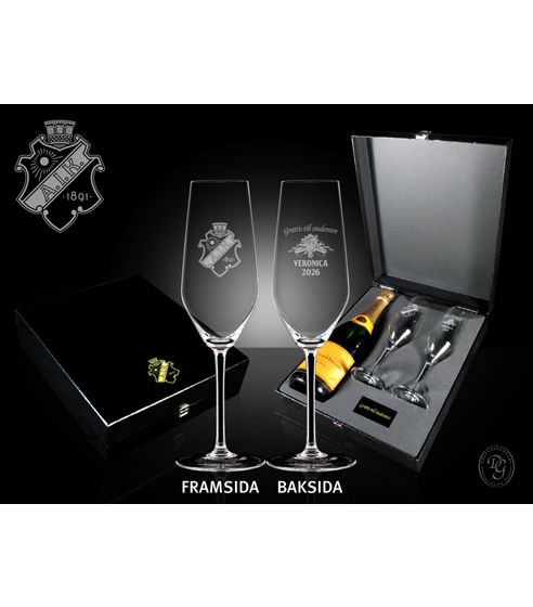 STUDENTGLAS CHAMPAGNE + FLASKA - 26