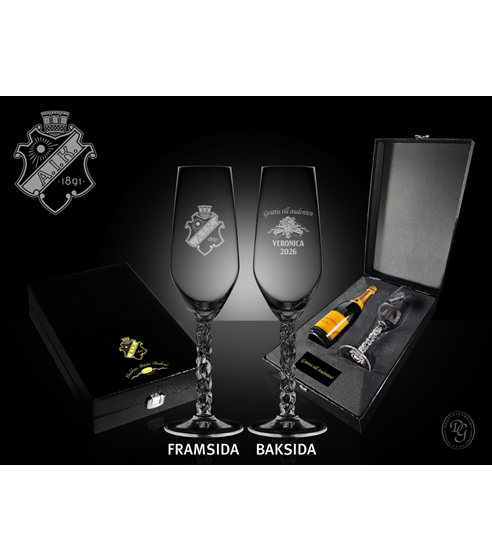 STUDENTGLAS CHAMPAGNE - ORREFORS