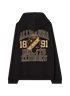 HOOD SVART SKÖLD OVERSIZE - UNISEX