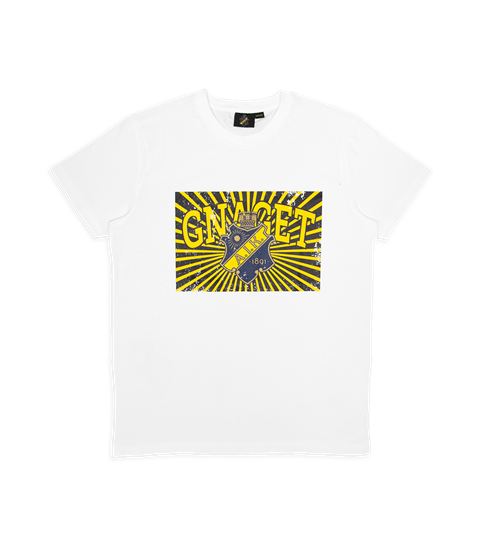 T-SHIRT VIT FLAGGA - VUXEN