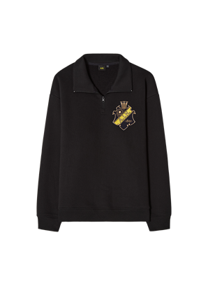 HALVZIP SWEATER SKÖLD/STHLM - UNISEX