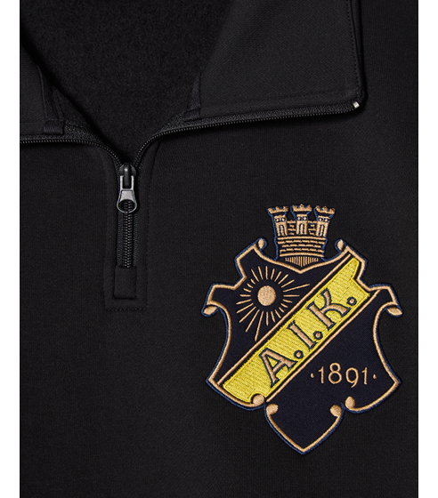 AIK Shop - HALVZIP SWEATER SKÖLD/STHLM - UNISEX - Officiell souvenirbutik