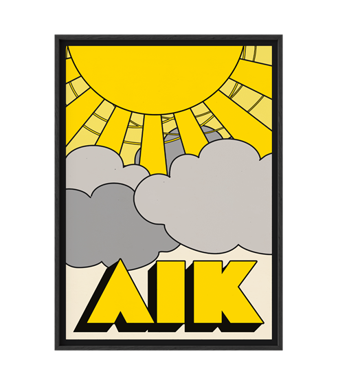 POSTER -  AIK SOLSTRÅLAR/MOLN