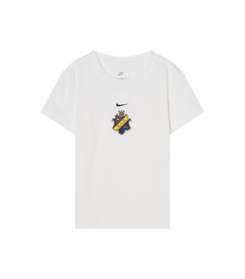 NIKE T-SHIRT VIT SKÖLD MITTEN - DAM