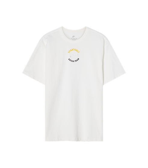 NIKE T-SHIRT VIT SV/GULT GATAN FRAM - HERR