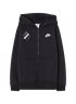 NIKE ZIPHOOD SVART/VIT SKÖLD - JUNIOR