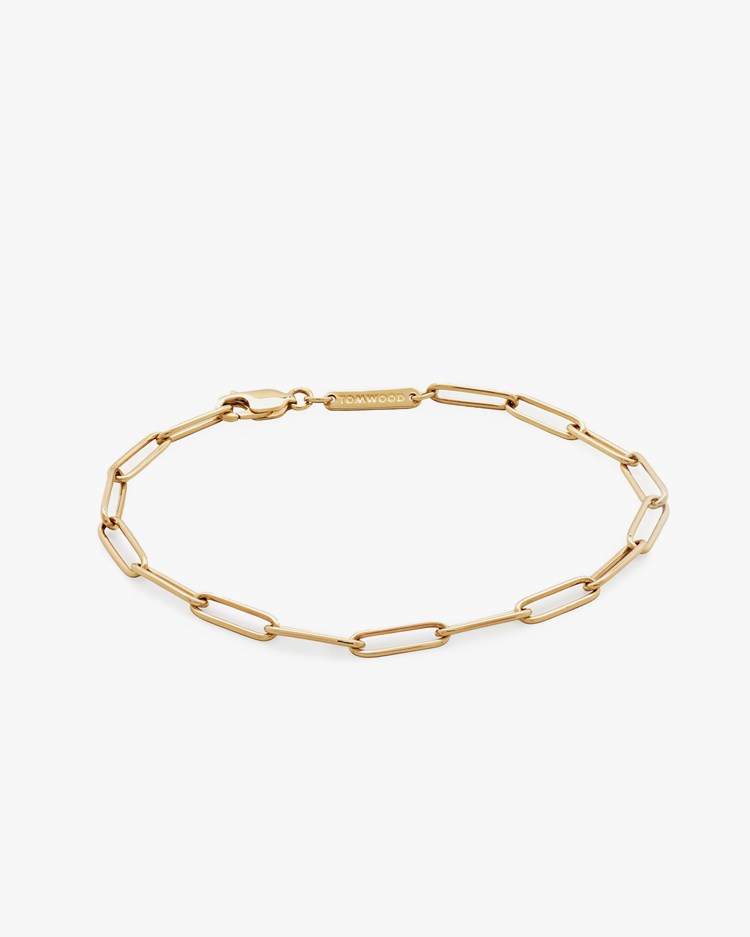 Tom Wood Box Bracelet Gold
