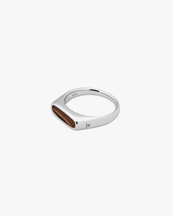 Tom Wood Mario Ring Tiger Eye Silver