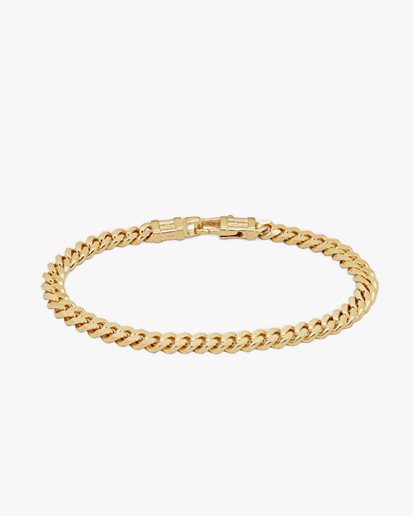 Tom Wood Curb Bracelet M Gold - Vallgatan 12