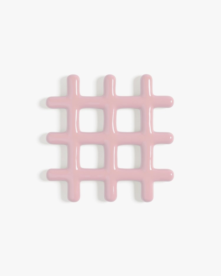 &Klevering Trivet Grid Pink