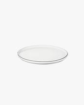 Asa Selection Small Plate Black Rim White