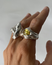 Simuero Manta Ring Silver