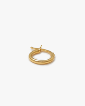 Blue Billie Wire Hoops Shiny 10 mm Gold