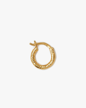 Blue Billie Wire Hoop Structured 12mm Gold