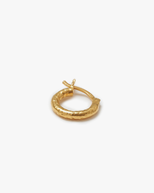 Blue Billie Wire Hoop Structured 12mm Gold
