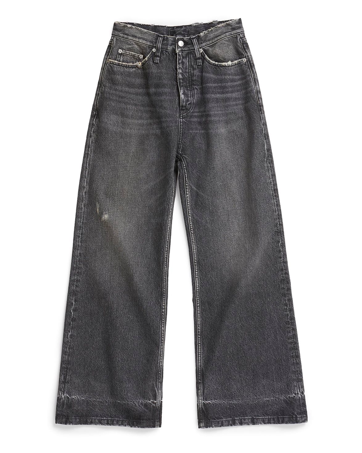 HOPE Skid Wide Leg Jeans Heavy Black Vintage - Vallgatan 12