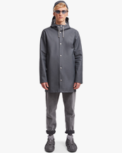 Stutterheim Stockholm Raincoat Charcoal
