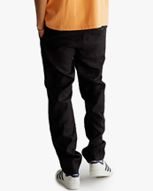 Woodbird Eik Linen Pant Black